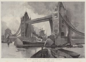 The New Tower Bridge Thamesin yli, jonka Walesin prinssi avasi lauantaina 30. kesäkuuta